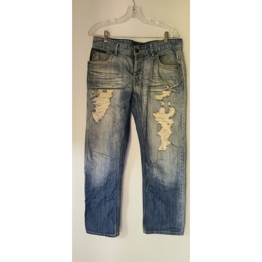 FISHBONE New Yorker @60 jeans med wash size 34 distress